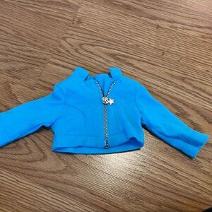 American Girl Truly Me Bright Blue Zip-Up DollJacket